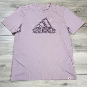 adidas Tee Men's Medium Purple Growth Badge Graphic